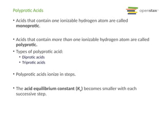 openstax 12e Atoms first chapter 14 acid base equilibria | PPTX