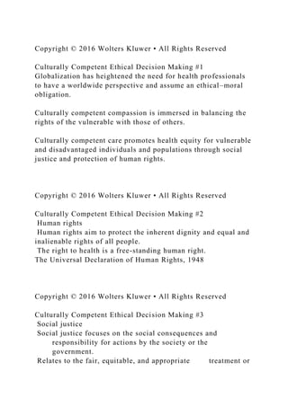 Chapter 14 Cultural Competence in Ethical Decision Making.docx