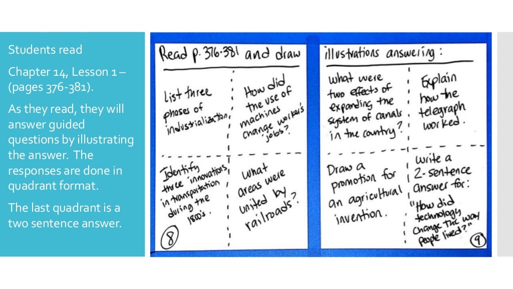 Chapter 14, lesson 1 illustrating guiding questions