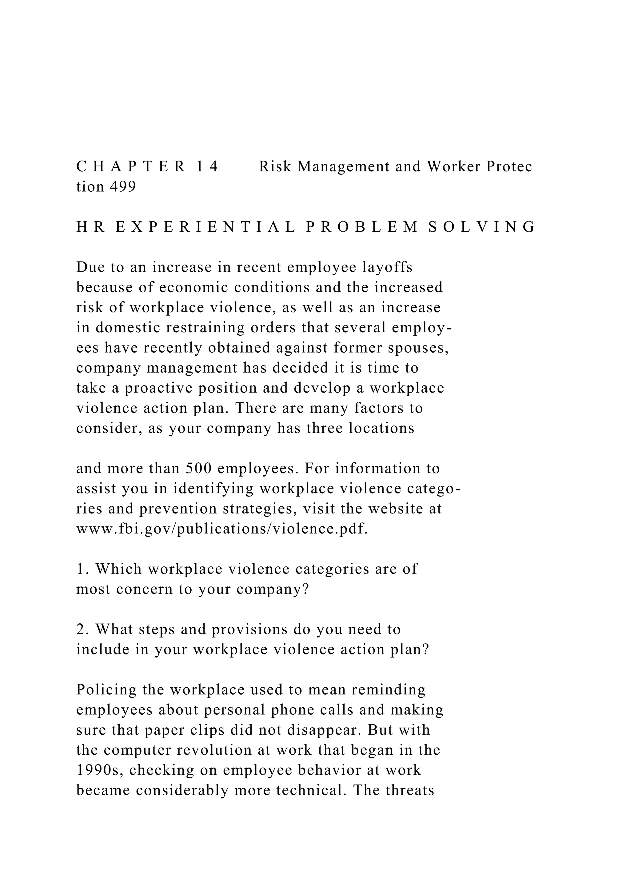 C H A P T E R 1 4 Risk Management and Worker Protec ti.docx