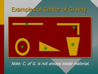 Extend line of action for forces, find moment arms, and sum torques about chosen axis:St = t1 + t2 + t3 + . . . = 0 Sum forces and set to zero:   SFx= 0;	 SFy= 0