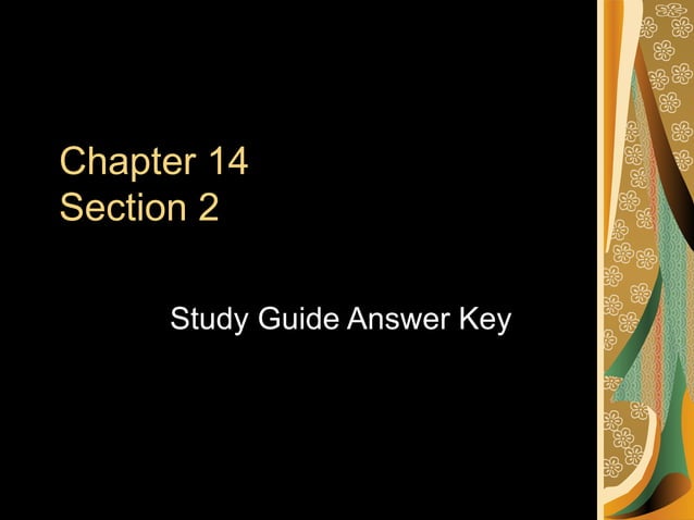 Chapter 14 section 2 | PPT