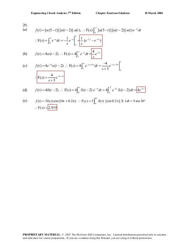 Chapter 14 Solutions To Exercises Engineering Circuit