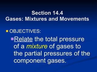 Gas Movement Chemistry - Chp 14 - The Behavior of Gases - PowerPoint | PPT