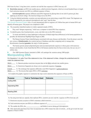 Chapter 14 worksheets
