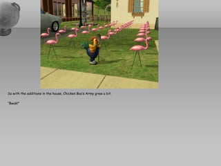 So with the additions in the house, Chicken Boo’s Army grew a bit.“Bwak!”