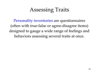 Assessing Traits ,[object Object]