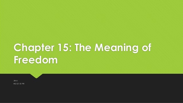 What Is Freedom Reconstruction Quizlet?