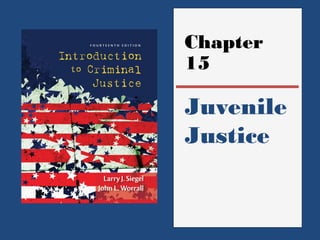Chapter 
15 
Juvenile 
Justice 
 