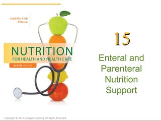 Enteral and
Parenteral
Nutrition
Support
1515
Copyright © 2017 Cengage Learning. All Rights Reserved.
 