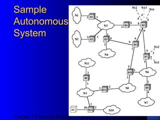 Chapter 15 Interior Routing Protocols
42
SampleSample
AutonomousAutonomous
SystemSystem
 
