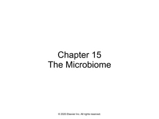 © 2020 Elsevier Inc. All rights reserved.
Chapter 15
The Microbiome
 