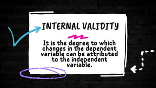 INTERNAL VALIDITY
 