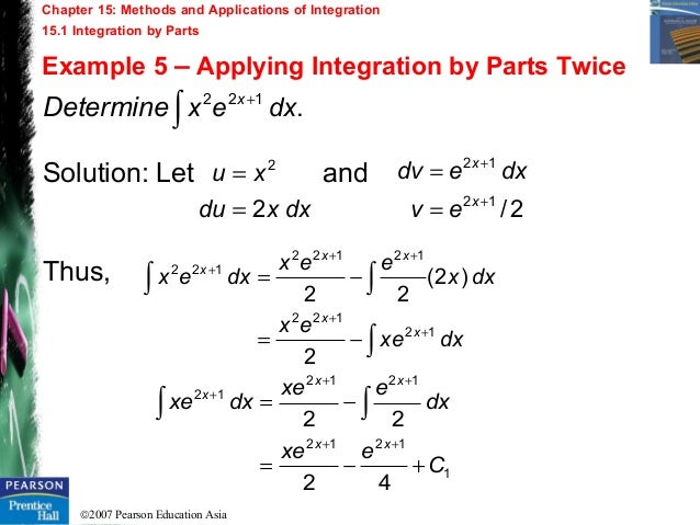 Chapter 15 - Methods and Applications of Integration