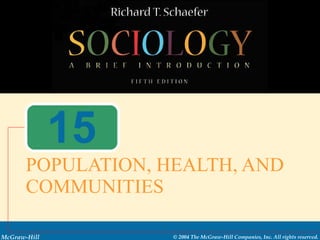 15 POPULATION, HEALTH, AND COMMUNITIES 