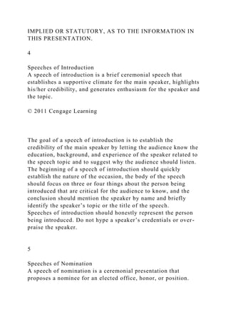 Chapter 15Ceremonial Speaking for Special OccasionsSPEAK.docx