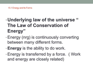 Chapter 15 energy power point | PPT