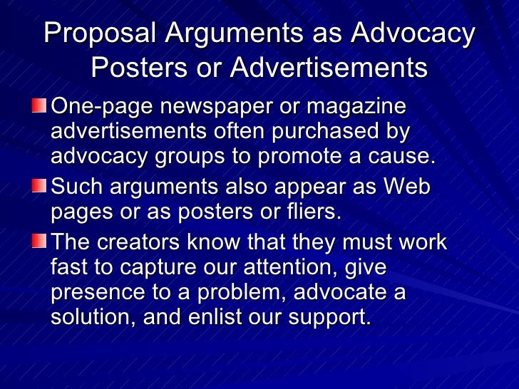 Advocacy essay