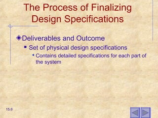 Chapter15 finalizing design specifications | PPT