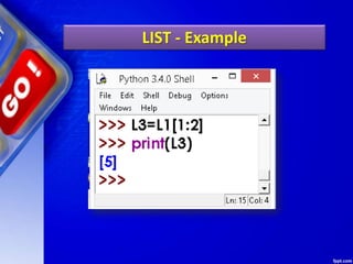 LIST - Example
 