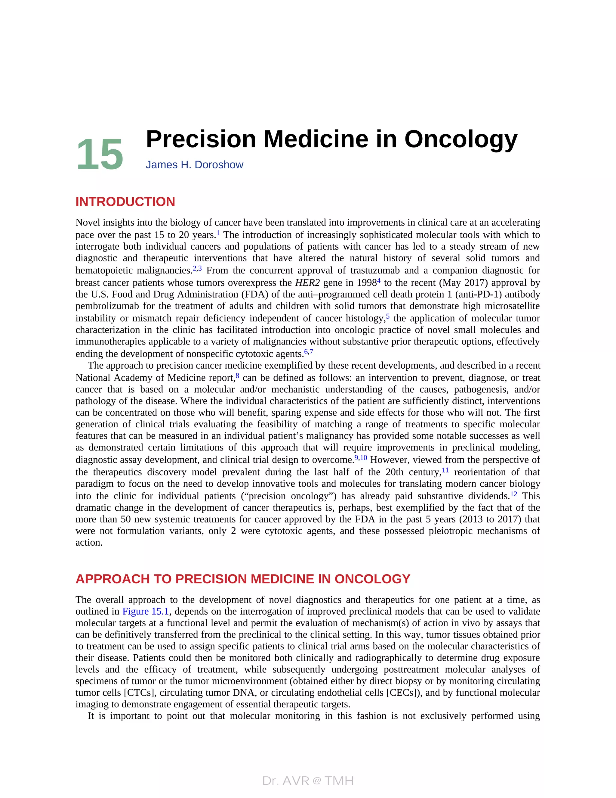Chapter 15 precision medicine in oncology | PDF