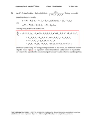 Chapter 15 solutions_to_exercises(engineering circuit analysis 7th) | PDF