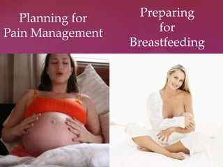 Planning for
Pain Management
Preparing
for
Breastfeeding
 