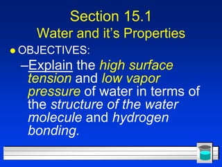 Chapter 15 water and aqueous systems | PPTX