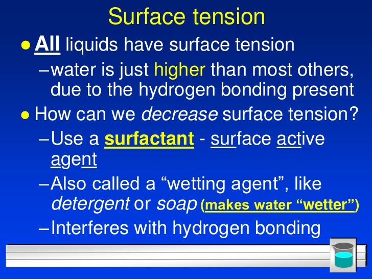 Does Acetone Have A Higher Surface Tension Than Water 31