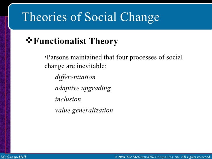 define theories of social change