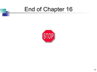 End of Chapter 16 