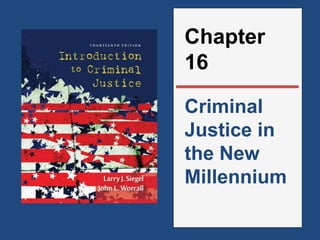 Chapter 
16 
Criminal 
Justice in 
the New 
Millennium 
 