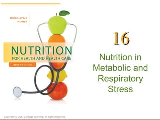 1616
Nutrition in
Metabolic and
Respiratory
Stress
Copyright © 2017 Cengage Learning. All Rights Reserved.
 