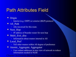Exterior Routing Protocols And Multi casting Chapter 16 | PPT