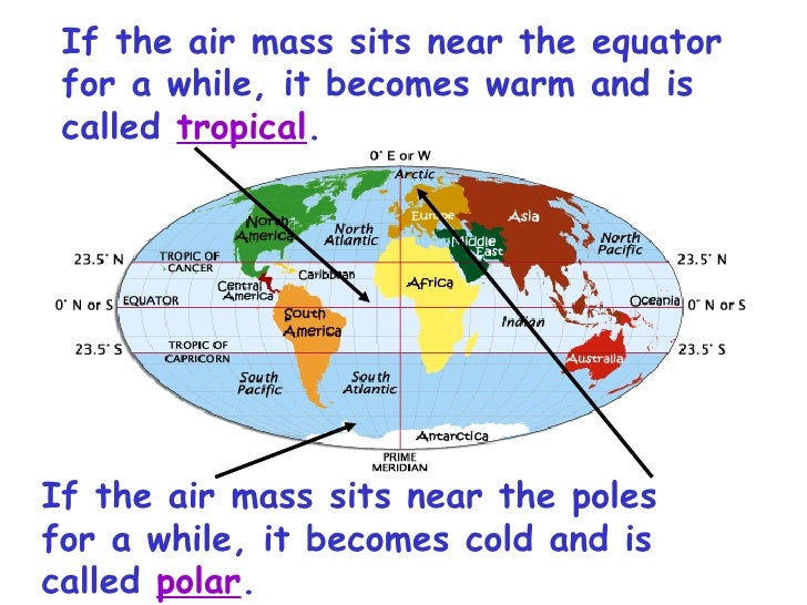 Chapter 16 2 Air Masses, Fronts And Weather Maps Andie