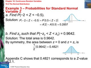 Chapter 16 - Continuous Random Variables | PPT