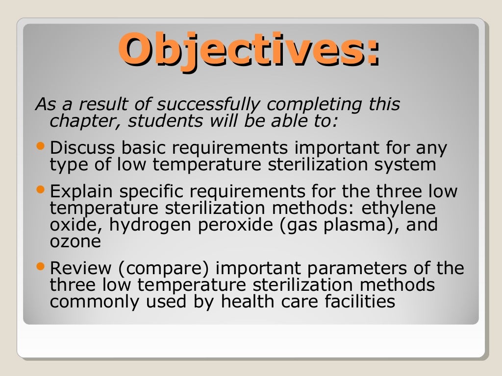 Chapter 16 low temperature sterilization