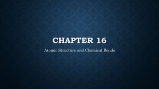 CHAPTER 16
Atomic Structure and Chemical Bonds
 