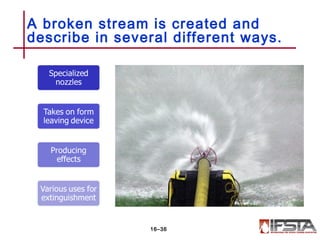 A broken stream is created and
describe in several different ways.
16–36
 