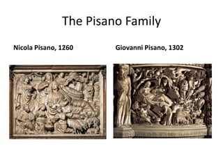 The Pisano FamilyNicola Pisano, 1260Giovanni Pisano, 1302