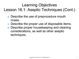 Chapter 16: Aseptic Techniques | PPTX