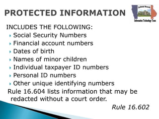 Iowa Court's Chapter 16 Rules Presentation | PPTX