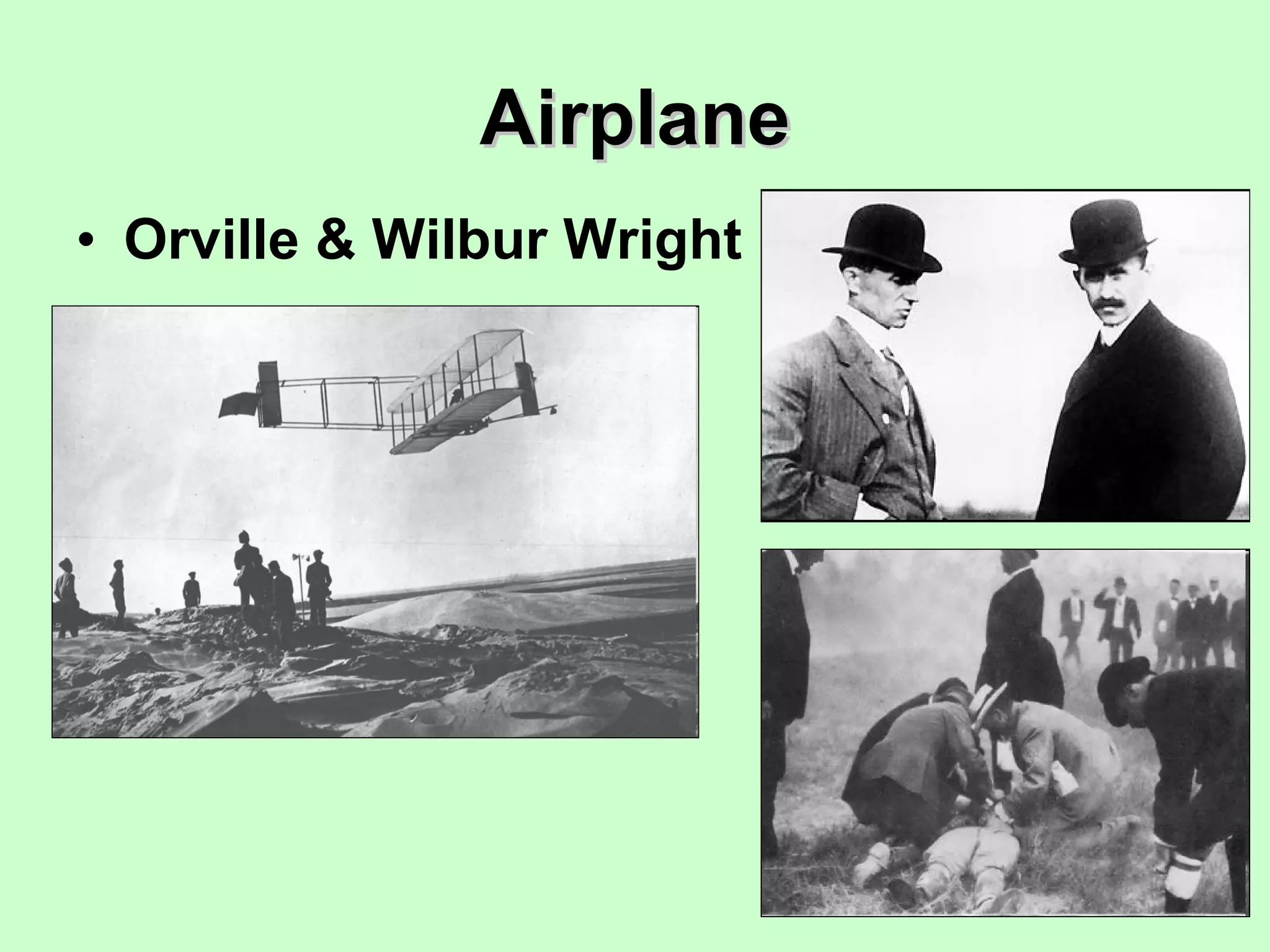 Airplane Orville & Wilbur Wright 