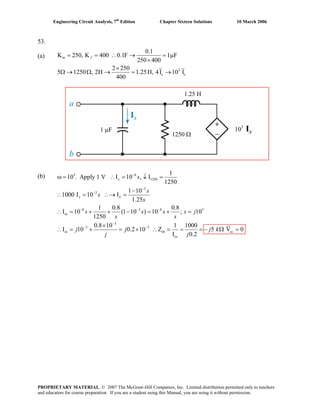 Chapter 16 solutions_to_exercises(engineering circuit analysis 7th) | PDF