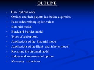 Chapter16 valuationofrealoptions | PPT