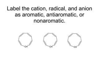 Label the cation, radical, and anion as aromatic, antiaromatic, or nonaromatic. 