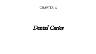 CHAPTER 17
Dental Caries
 