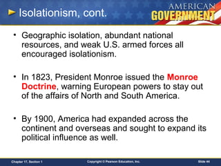 Isolation Politics Chapter 17 | PPT