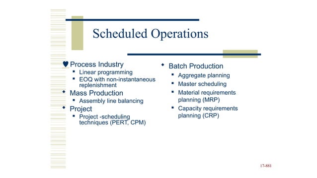chapter 17.pptx of scheduling in operations | PPTX