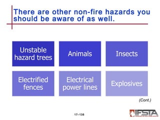 There are other non-fire hazards you
should be aware of as well.
17–138
(Cont.)
 